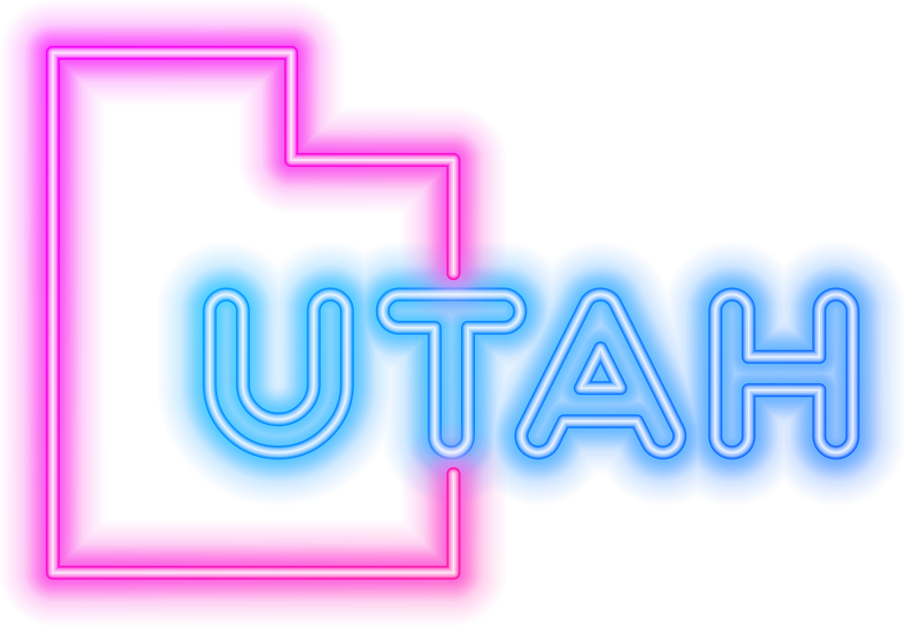Utah Neon USA State